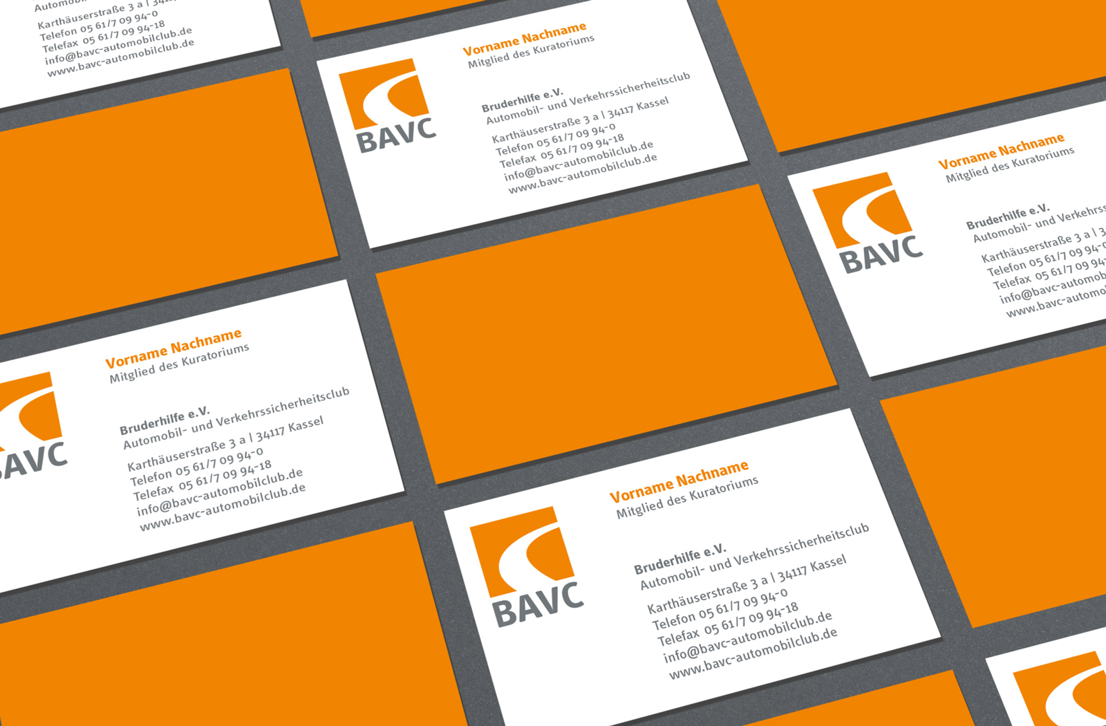 BAVC, Tableau Visitenkarten